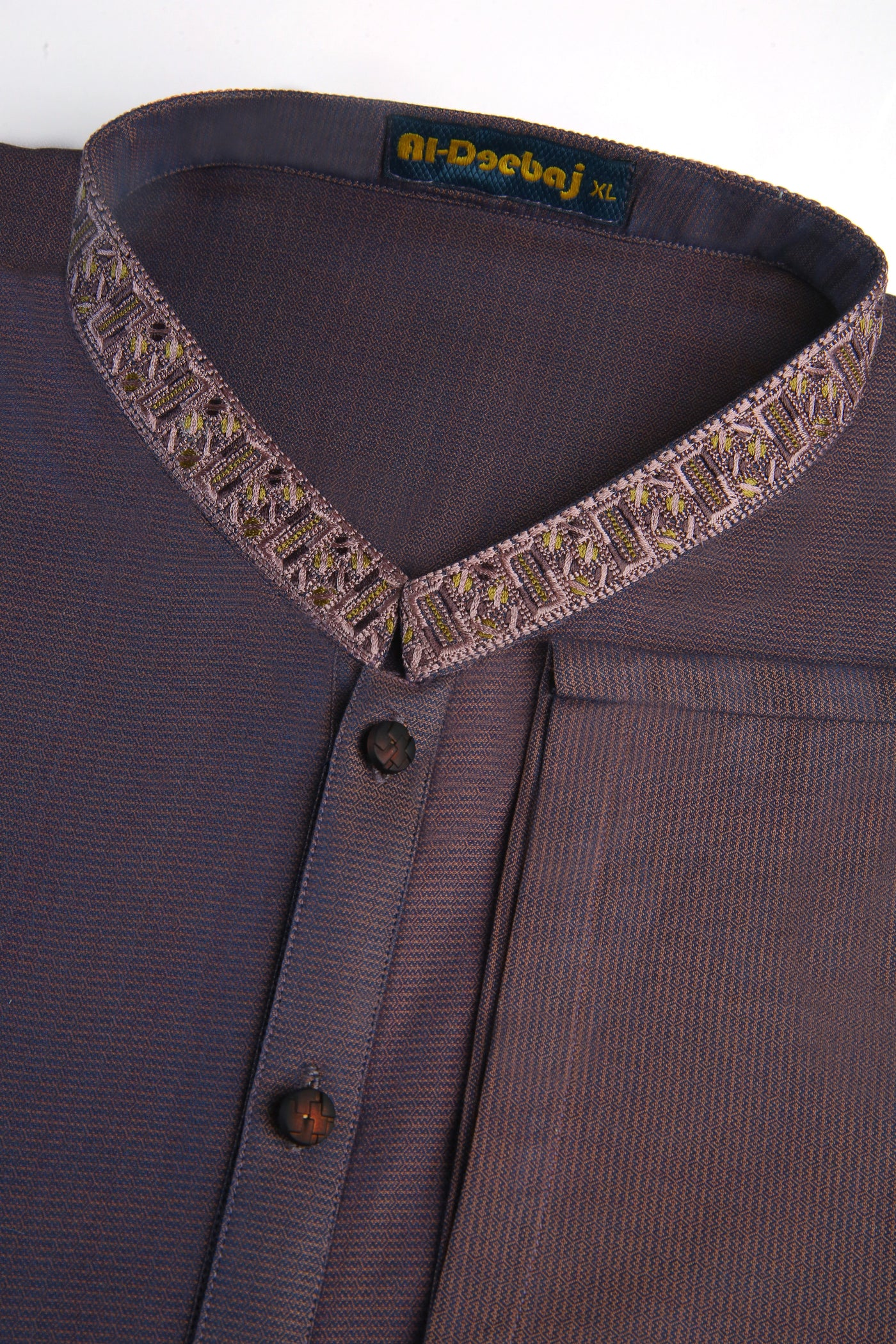 Purple Dyed Yarn Cotton Kurta | ADKR-009