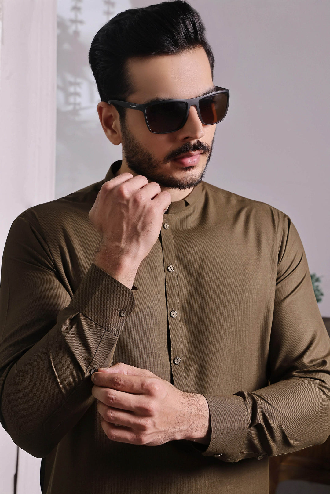 Golden Brown Kurta Pajama | ADKP-023 - Al-Deebaj