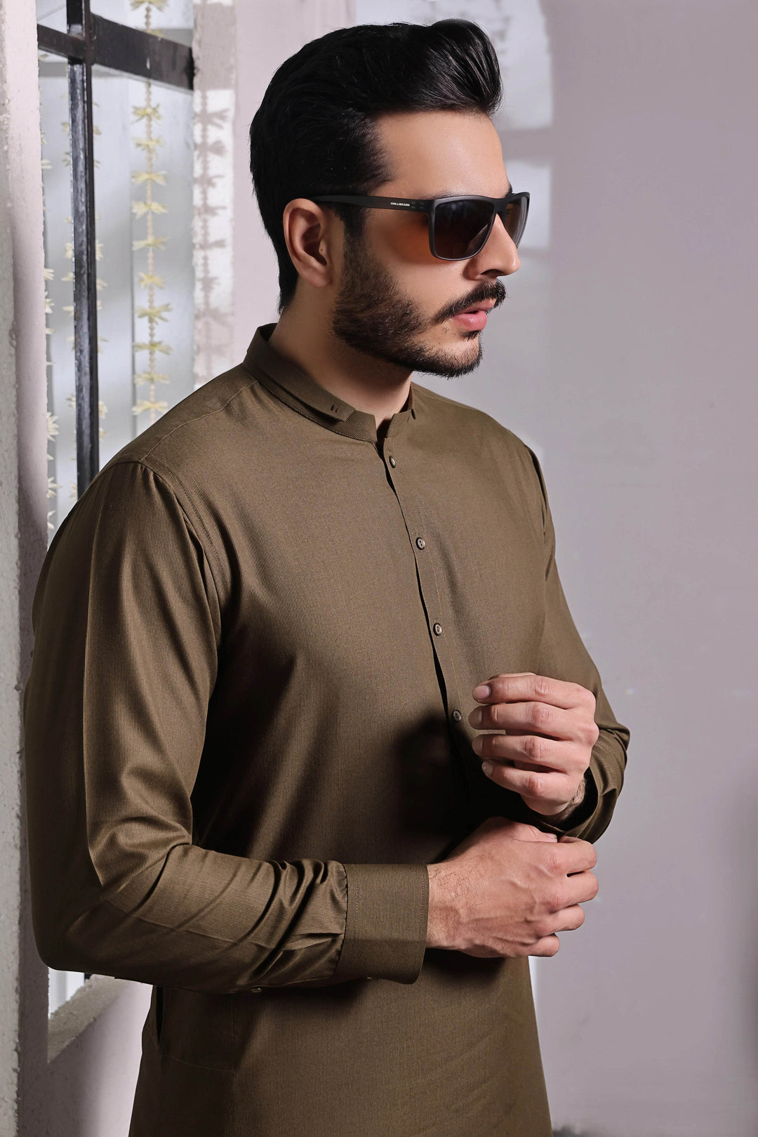 Golden Brown Kurta Pajama | ADKP-023 - Al-Deebaj