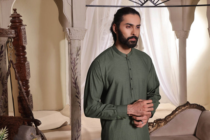 Green Kurta Pajama | AD-KP-10 - Al-Deebaj