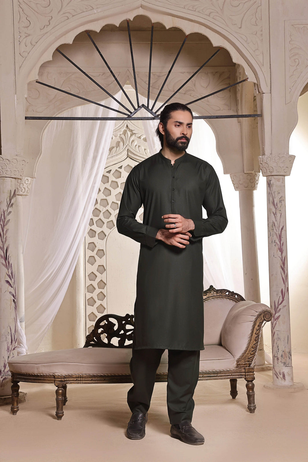 Kai Green Kurta Pajama | ADKP-022 - Al-Deebaj