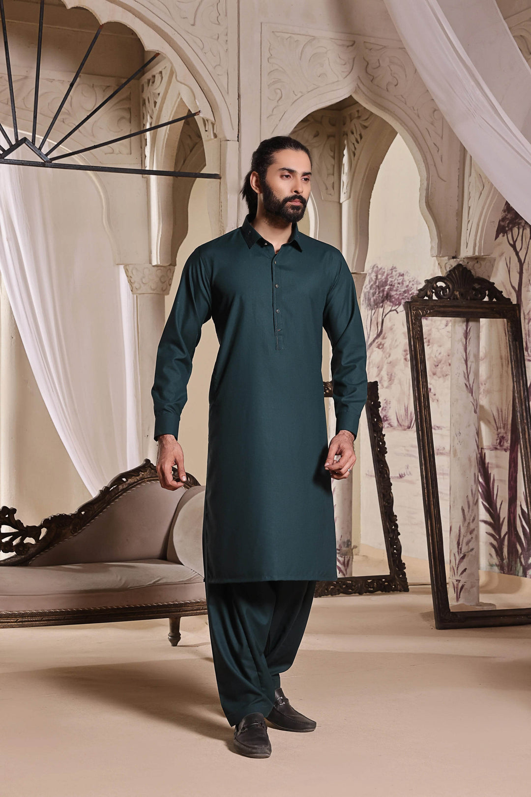 Turquoise Kurta Shalwar | ADKS-099 - Al-Deebaj