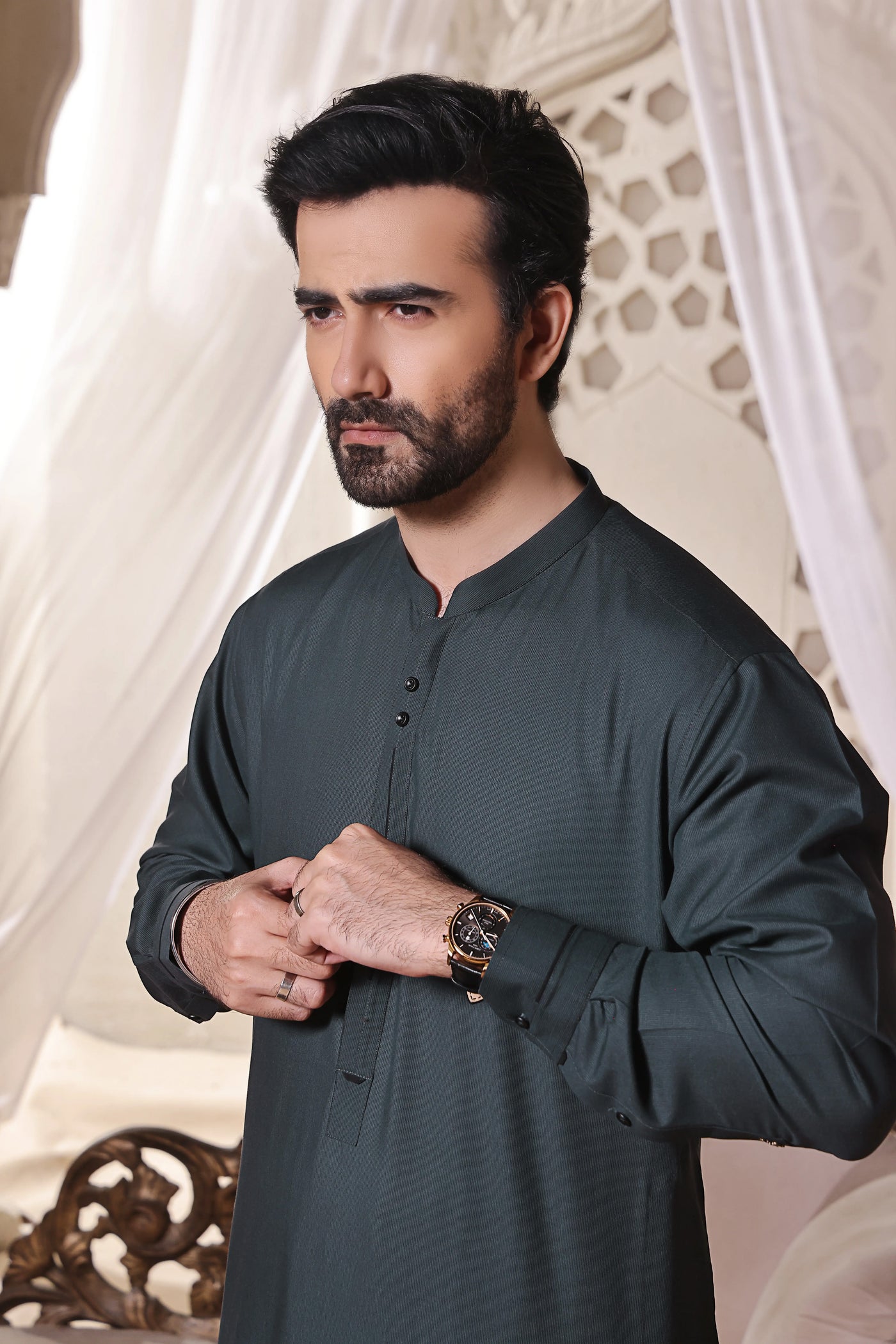 Steel Grey Nafees KURTA PAJAMA | AD-KP-07 - Al-Deebaj