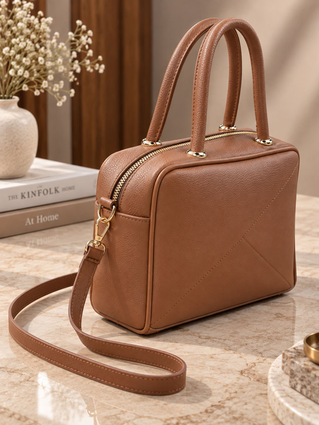 Vintage Warm Camel Bag