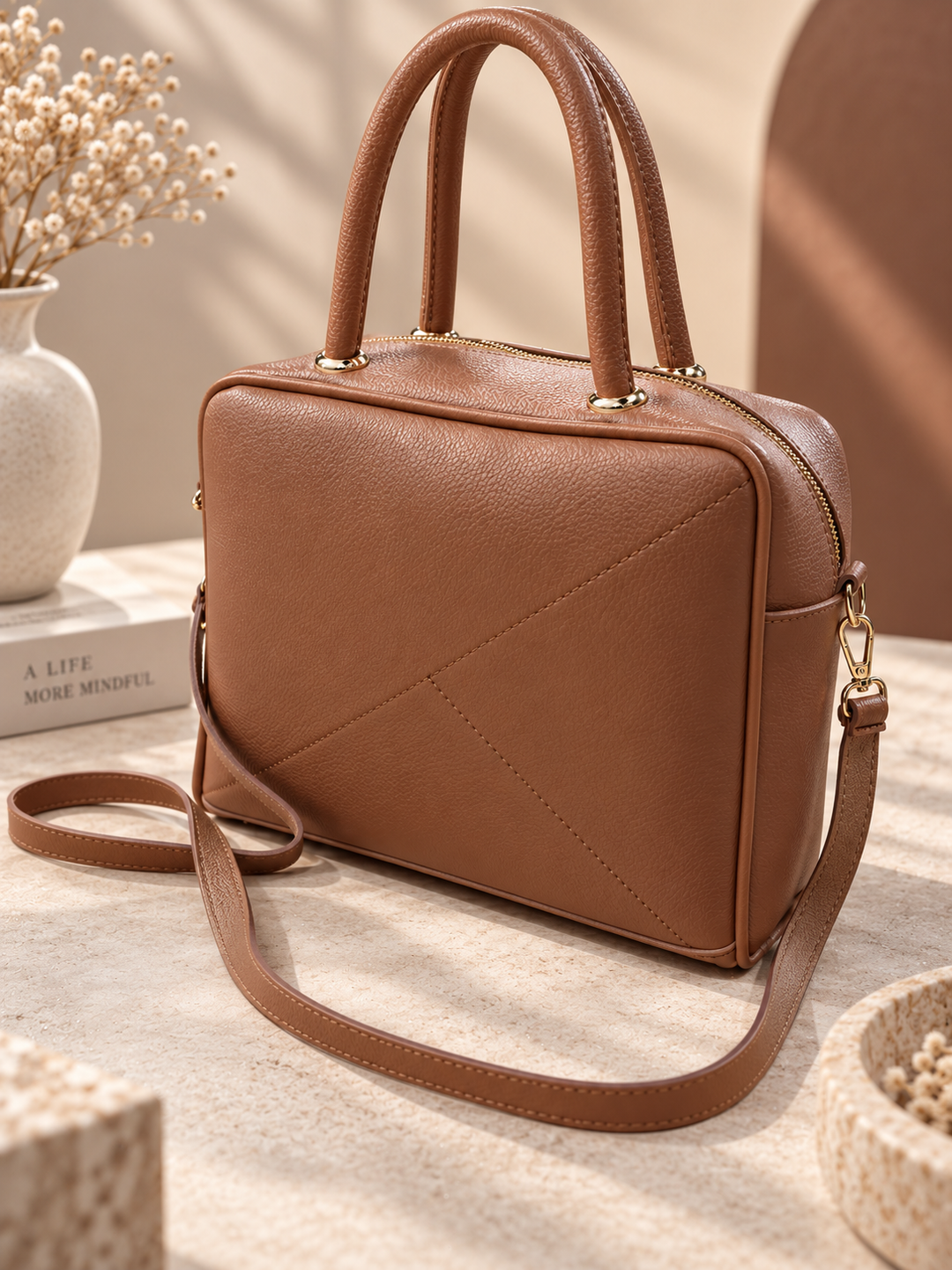 Vintage Warm Camel Bag