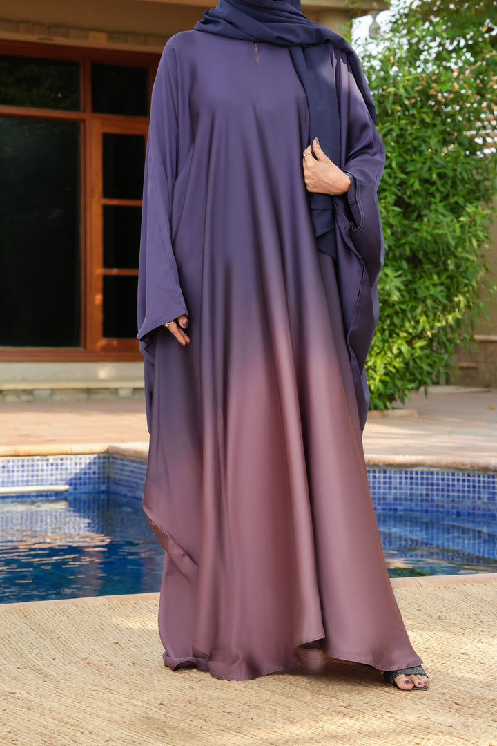 Navy | Brown 2 Tone Abaya