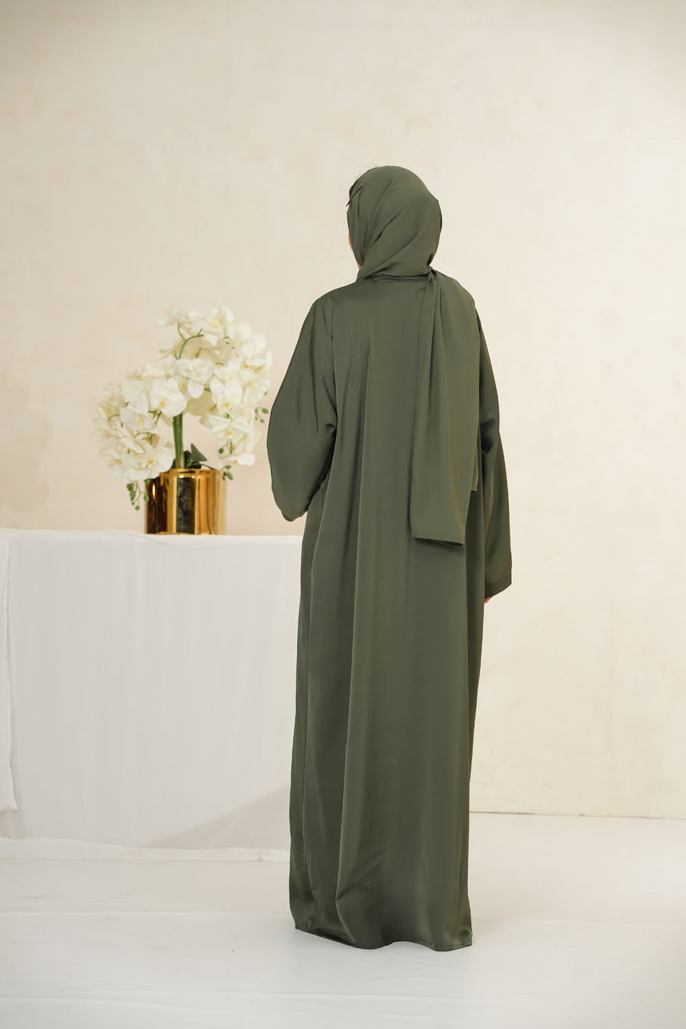 Green Basic Abaya