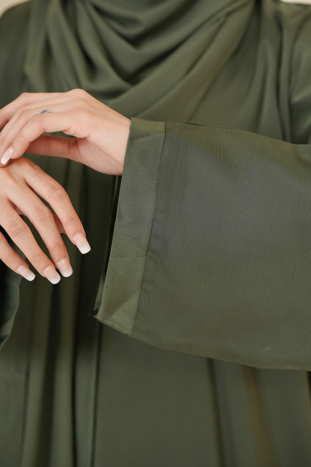 Green Basic Abaya
