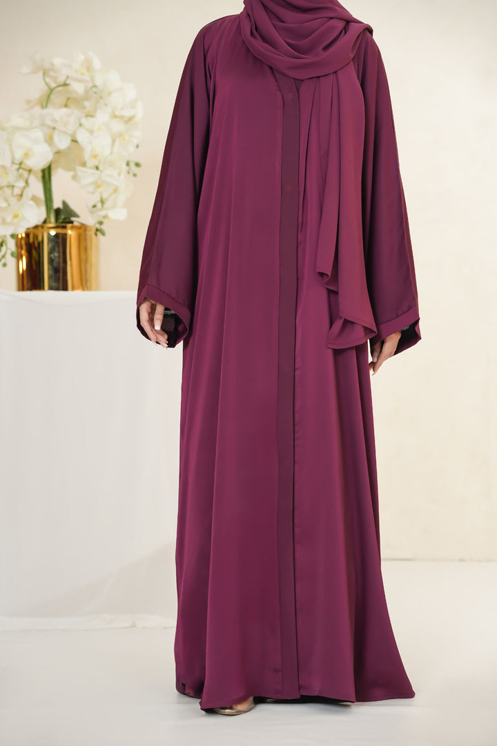 Maroon Basic Abaya