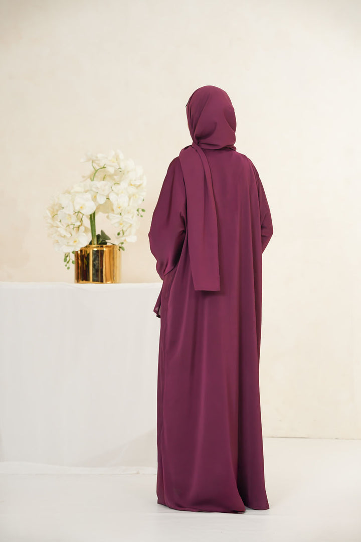 Maroon Basic Abaya