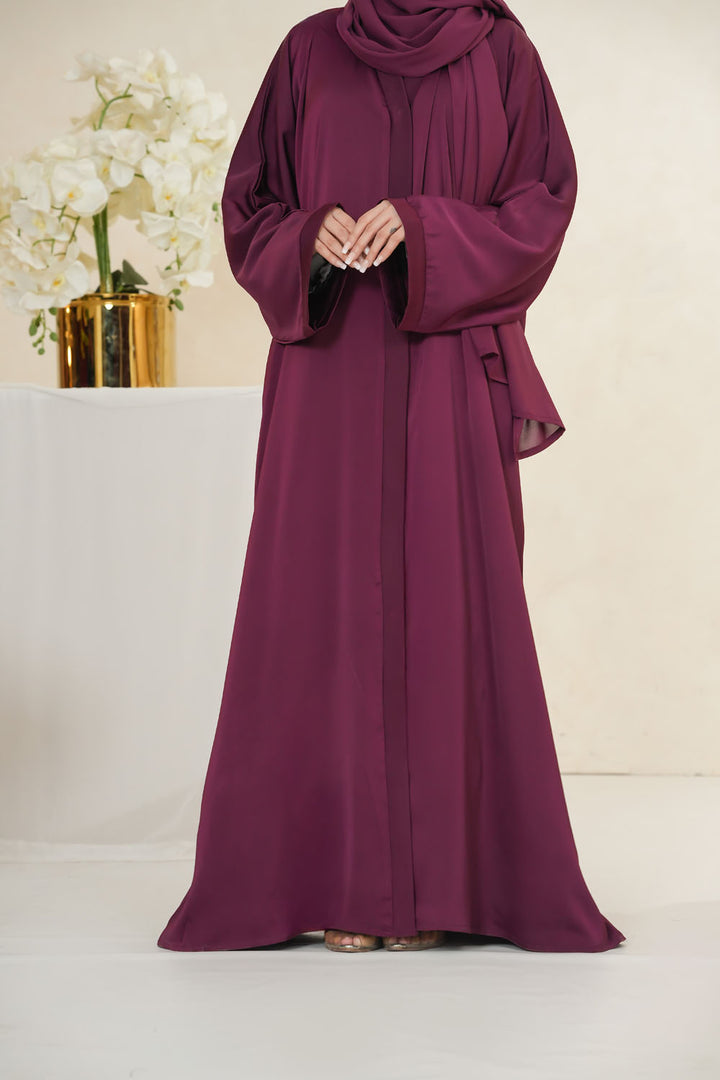 Maroon Basic Abaya