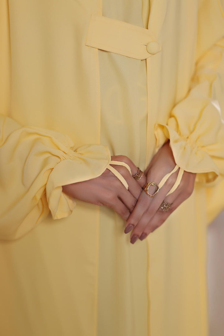 Yellow Jilbab abaya