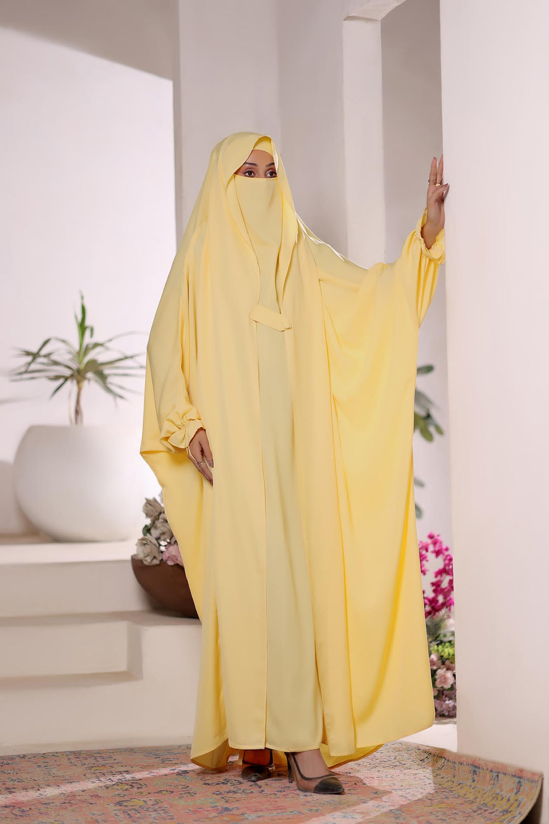 Yellow Jilbab abaya