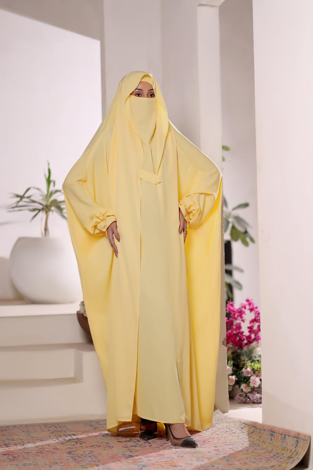 Yellow Jilbab abaya