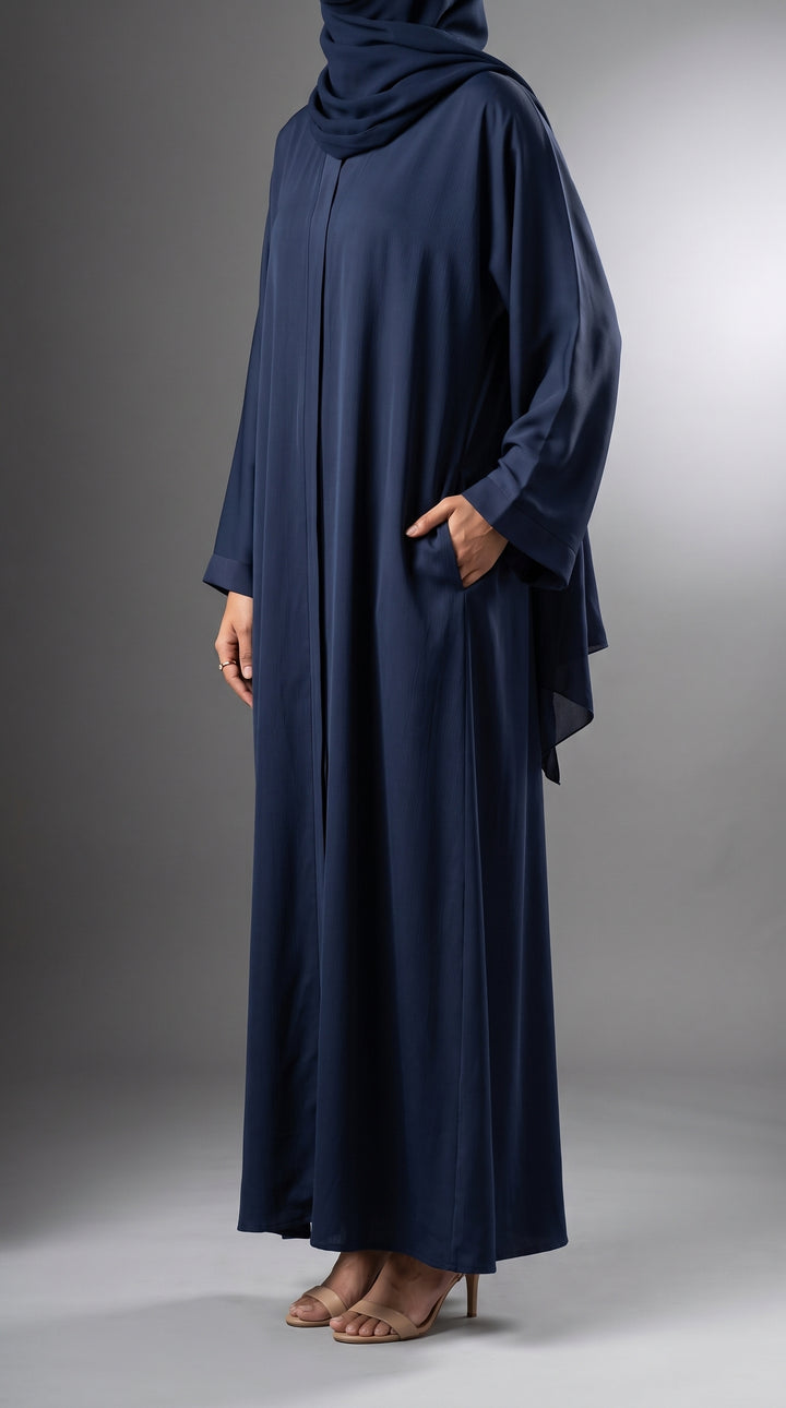 Navy Plain Abaya | ABY-294