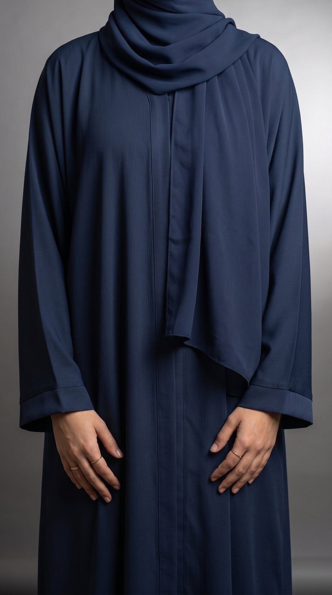 Navy Plain Abaya | ABY-294