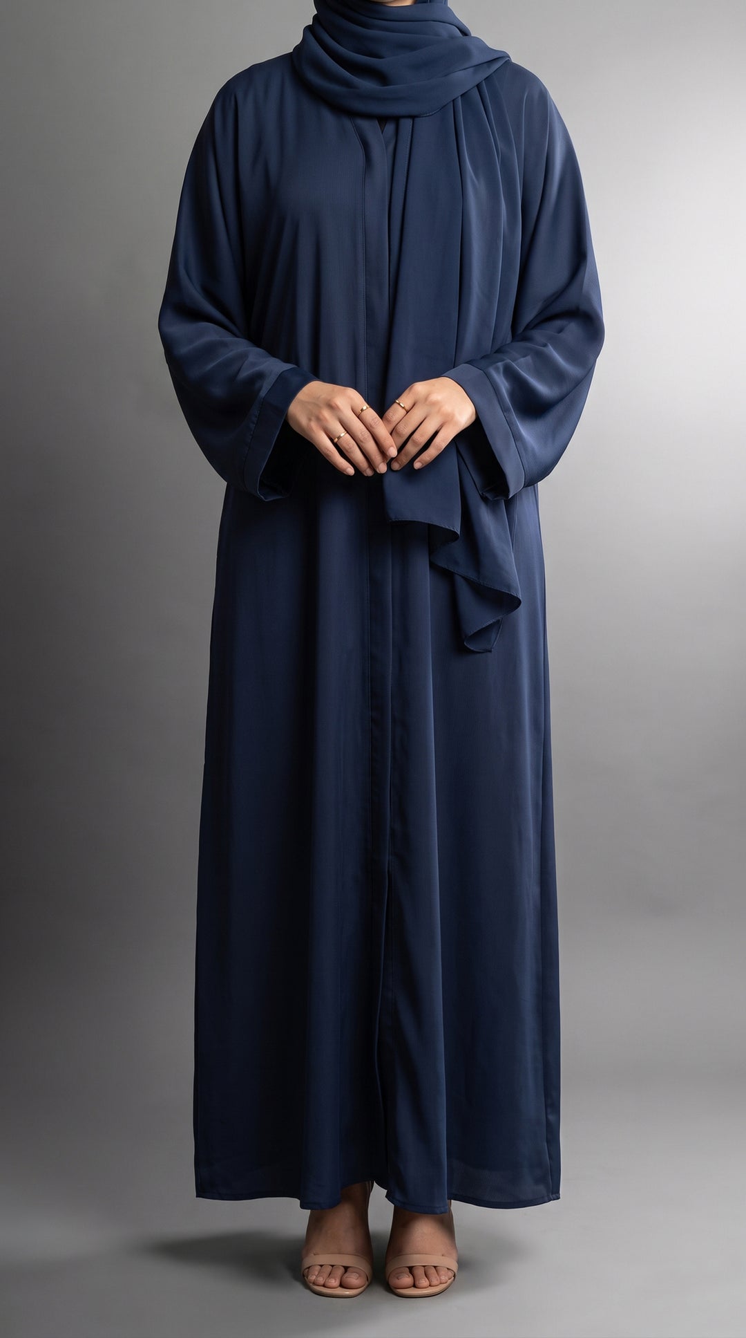 Navy Plain Abaya | ABY-294