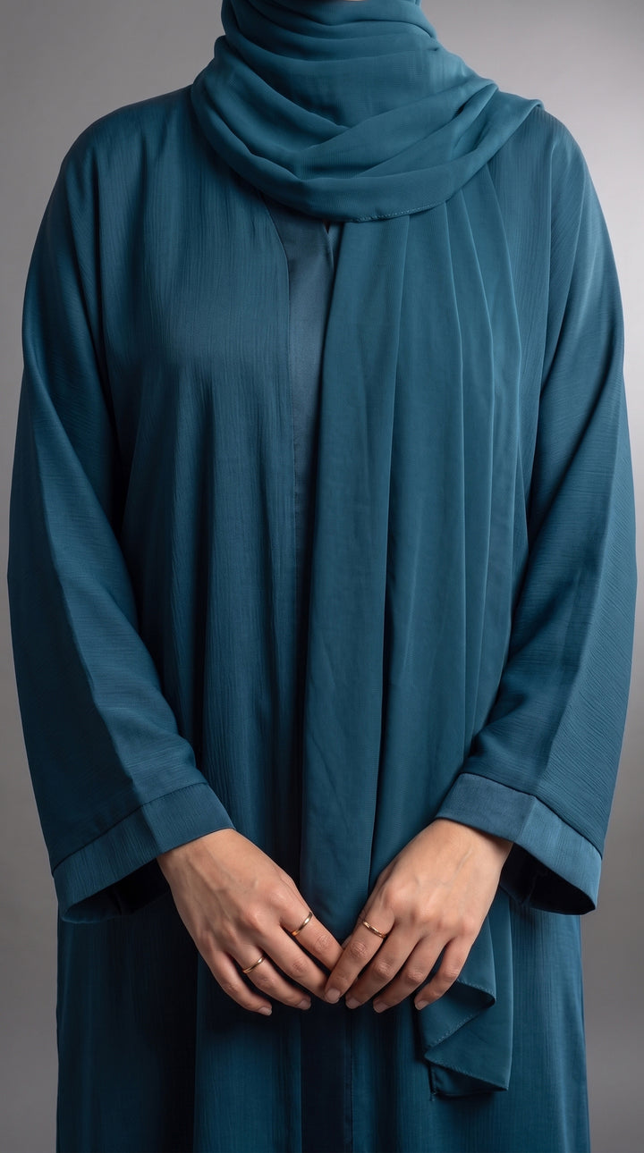Teal Plain Abaya | ABY-294