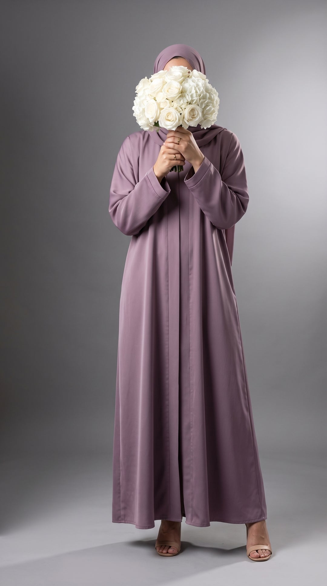Lilac Plain Abaya | ABY-294