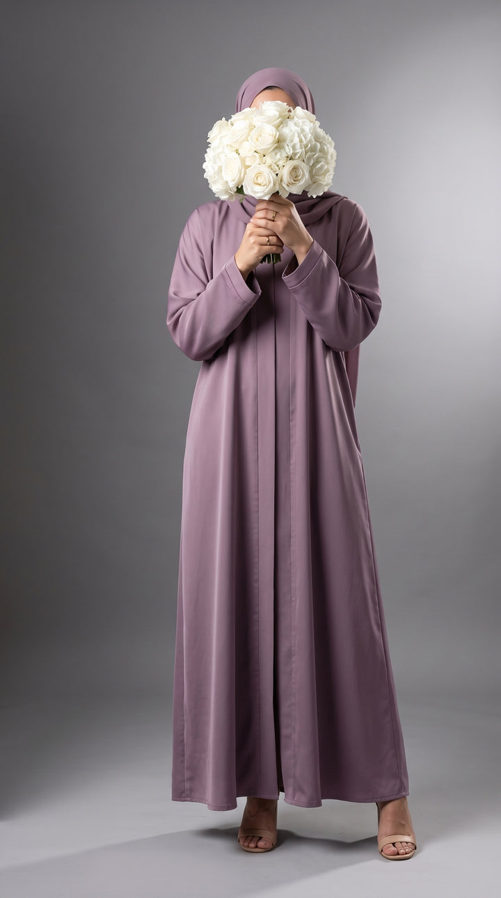 Lilac Plain Abaya | ABY-294