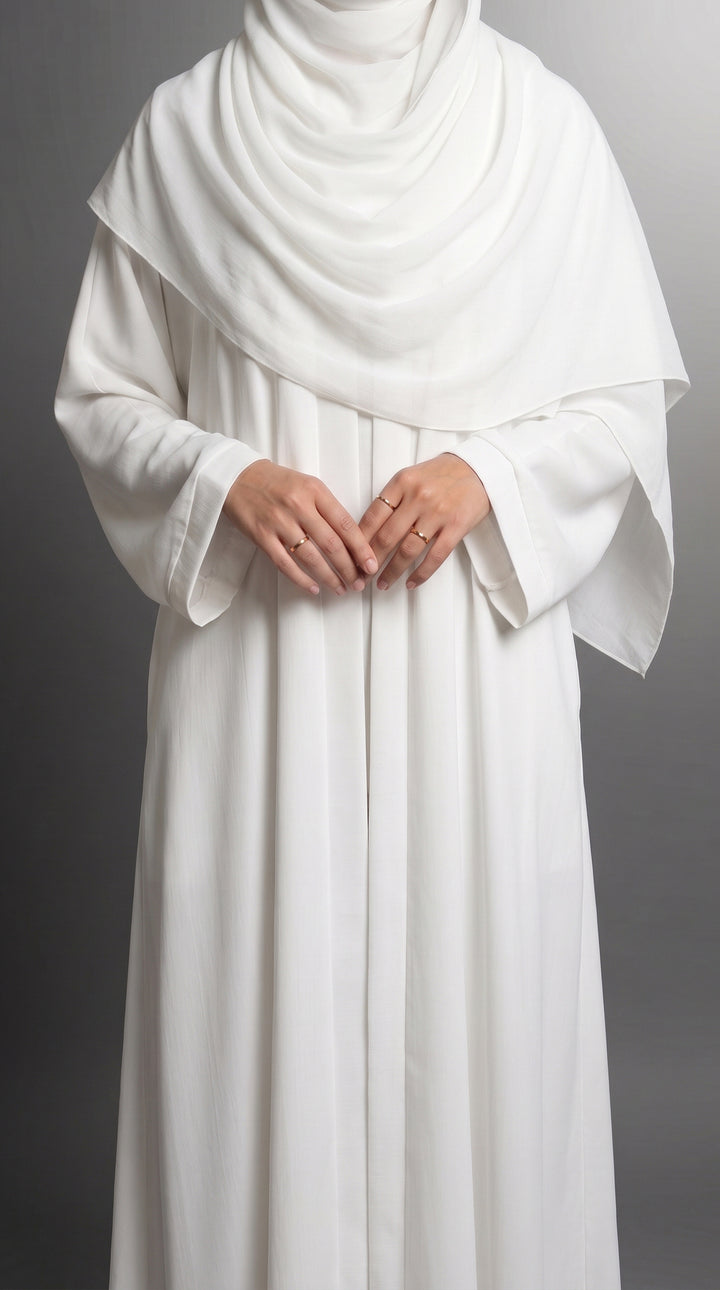 White Plain Abaya | ABY- 294