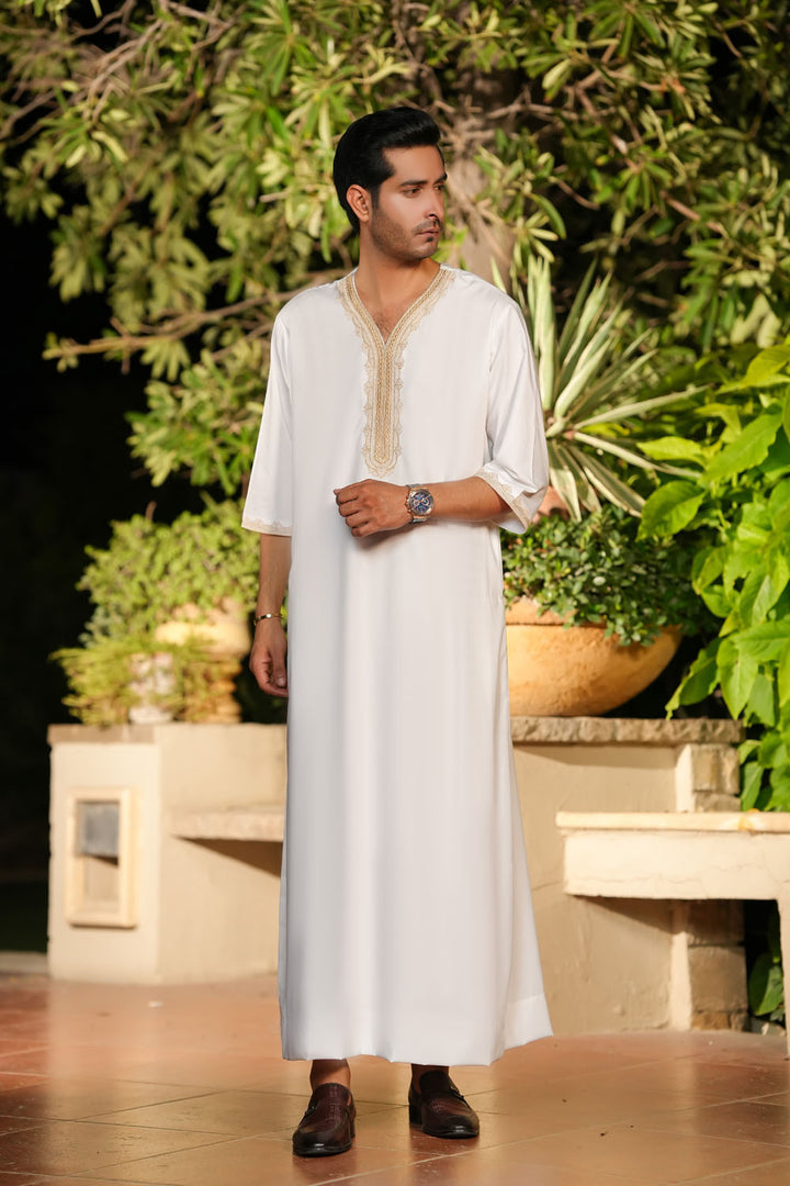 Moroccan Off-White Jubbah | J031