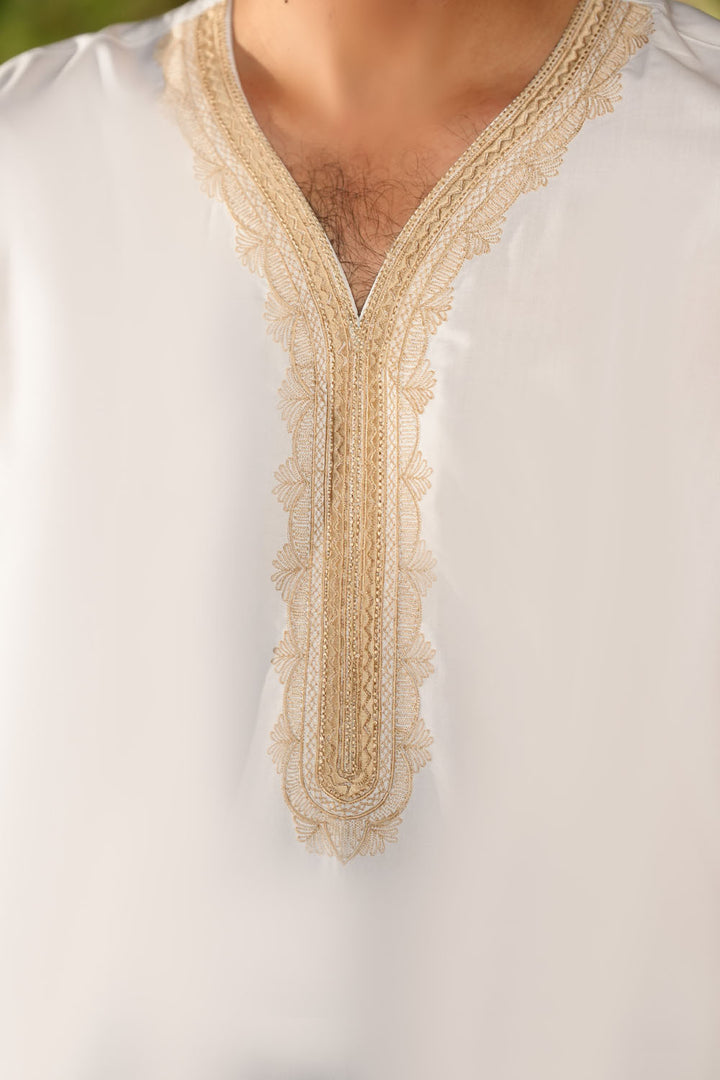 Moroccan Off-White Jubbah | J031