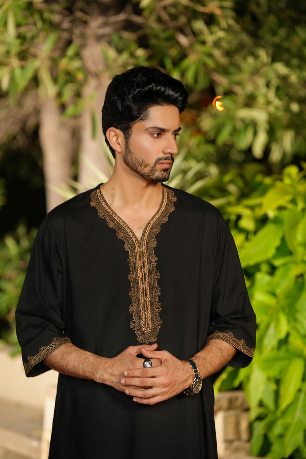 Moroccan Black Jubbah | J033