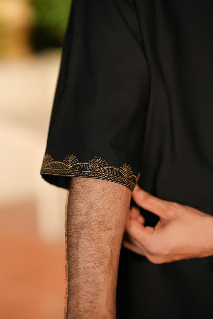 Moroccan Black Jubbah | J033