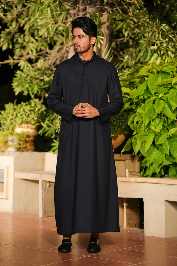 Navy Hoodie Jubbah | J022