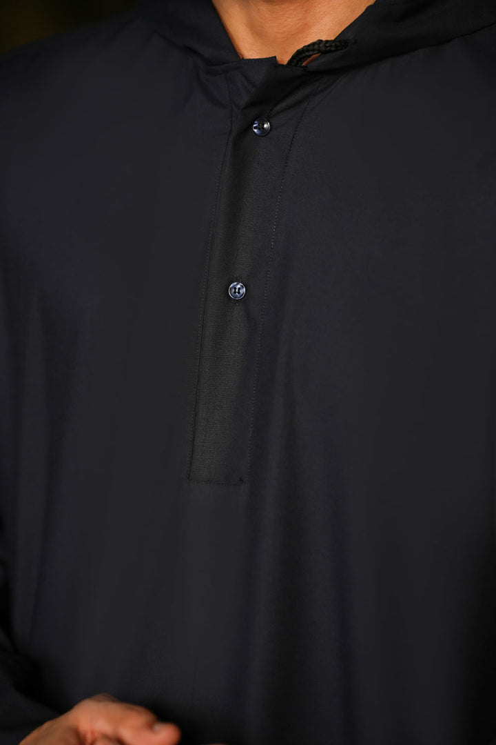 Navy Hoodie Jubbah | J022