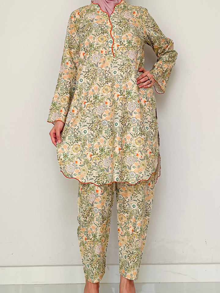 Printed Cotton Co-Ord Set | CS-004