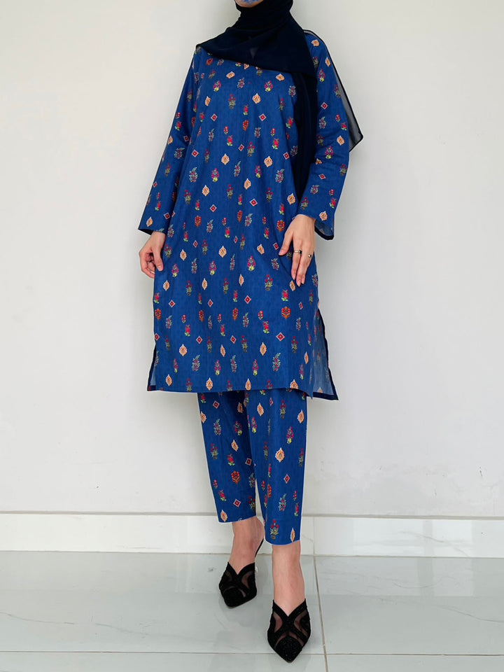 Printed Cotton Co-Ord Set | CS-007