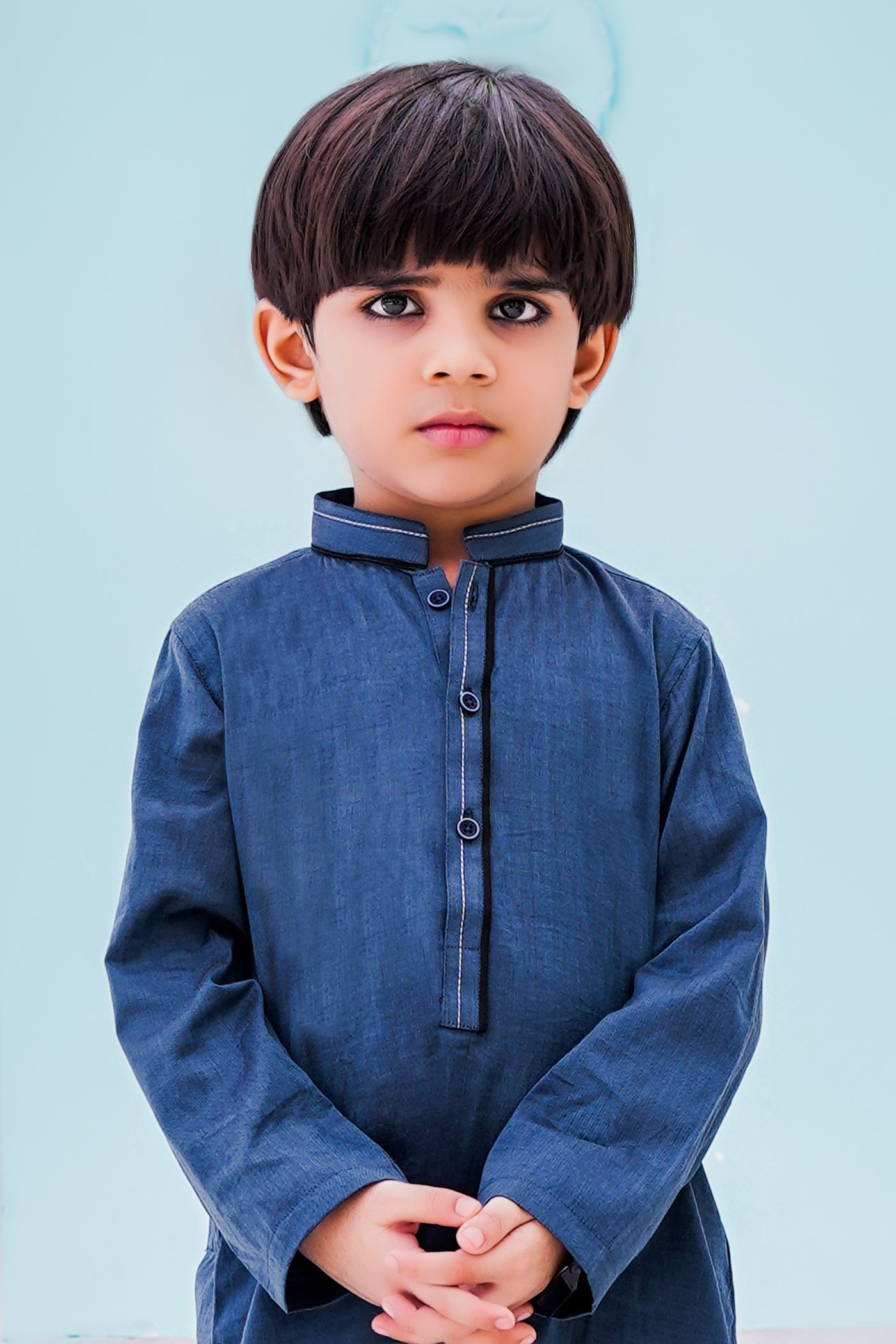 Turquoise Kids Kurta | ADKRS-11 - Al-Deebaj