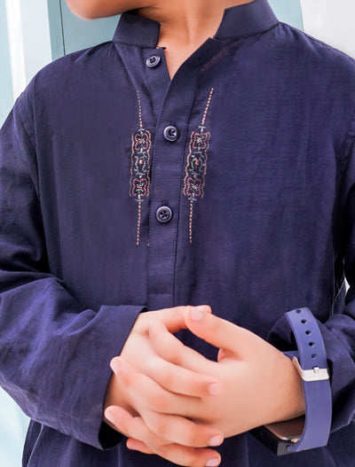 Navy Kids Kurta | ADKRS-17 - Al-Deebaj