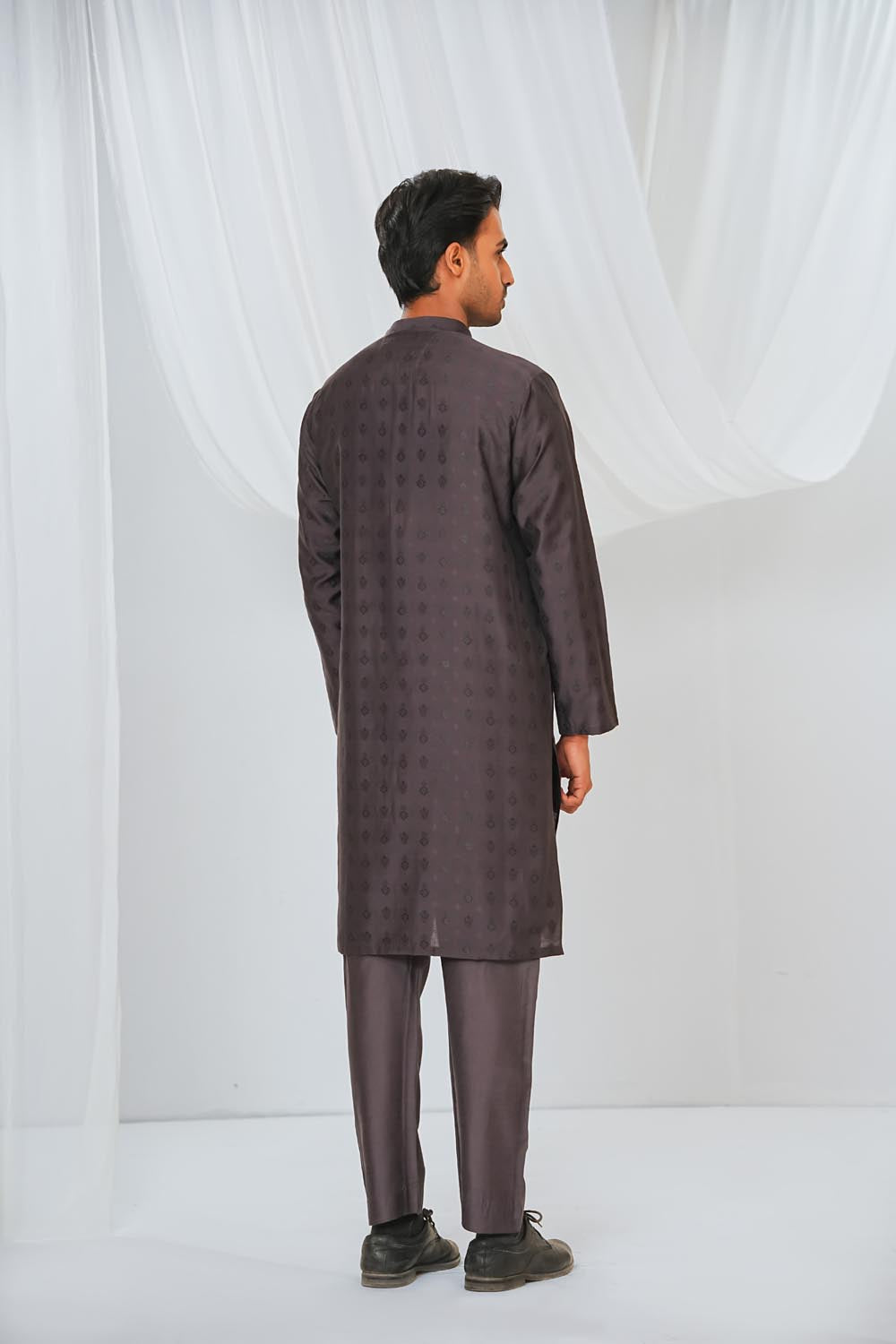 Grey Plain Kurta Pajama | KP-040