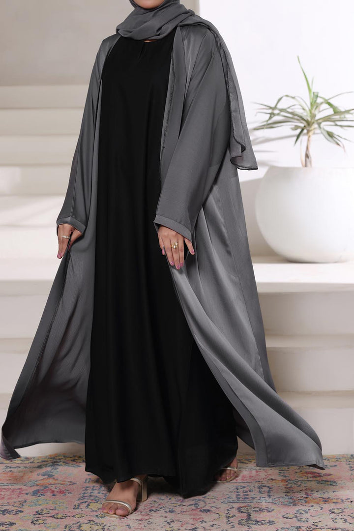 Grey Front Open Gown