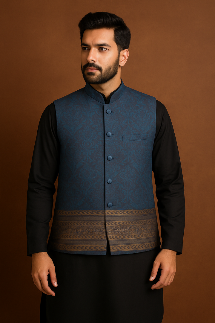 Navy Formal Waist-Coat | P109