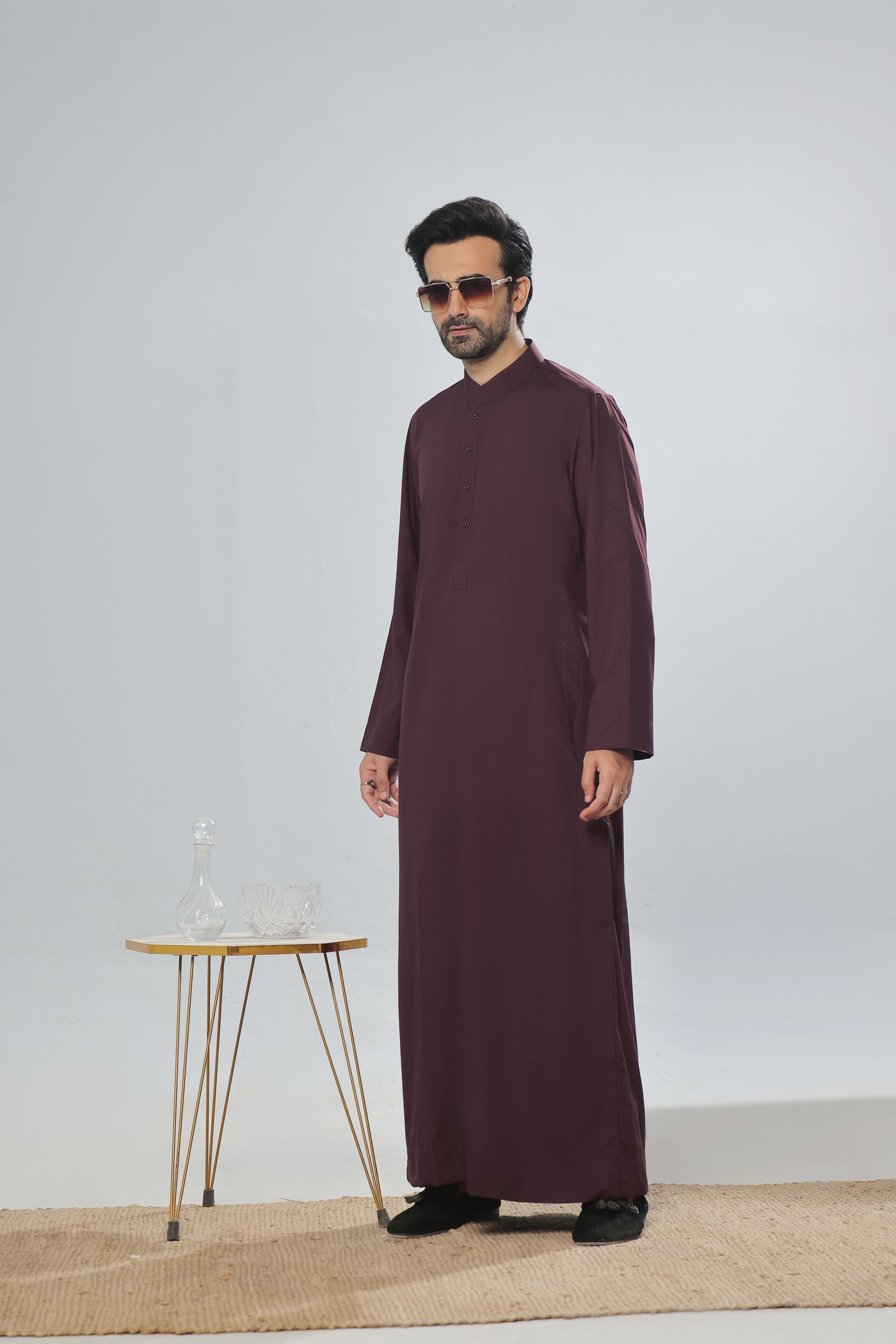 Maroon Plain Jubbah | J001