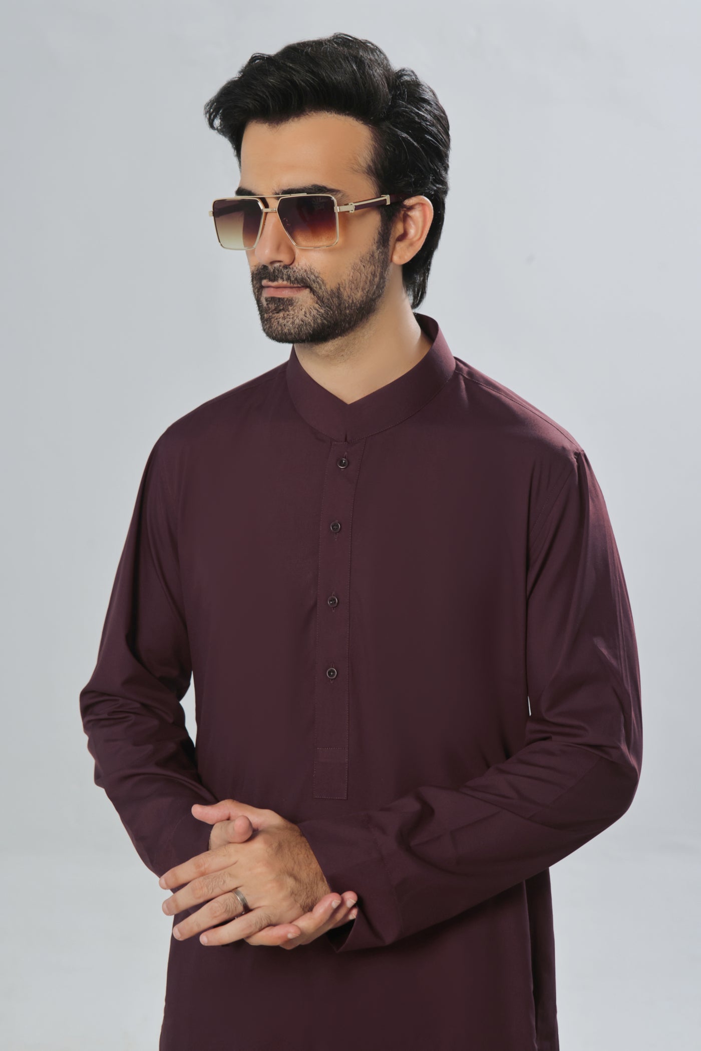 Maroon Plain Jubbah | J001