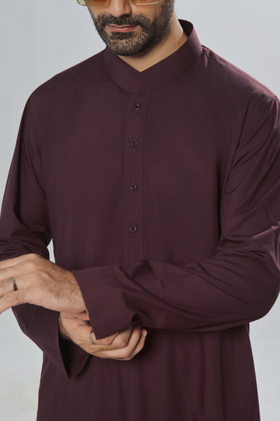 Maroon Plain Jubbah | J001