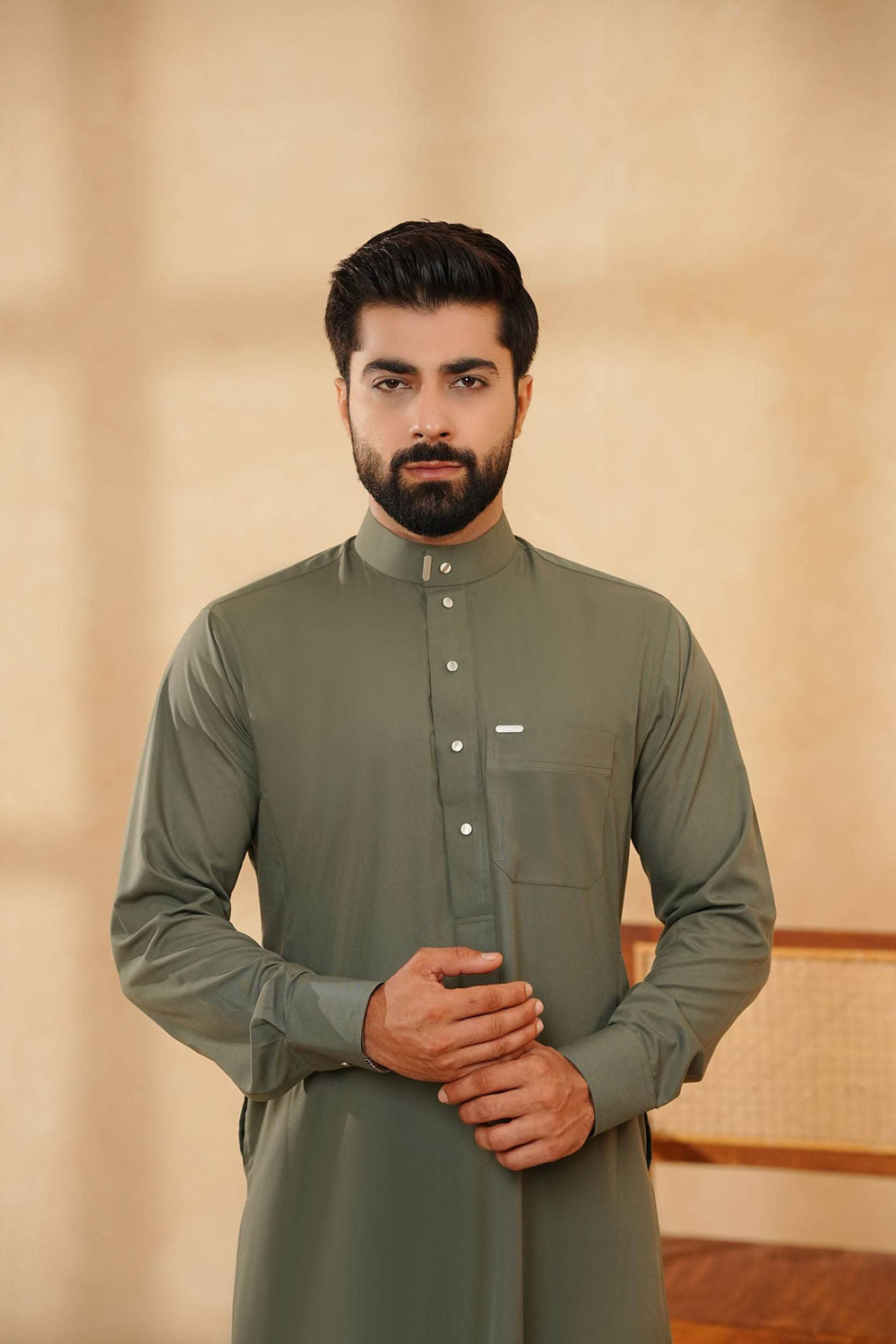 Green Saudi Jubbah | J015 - Al-Deebaj