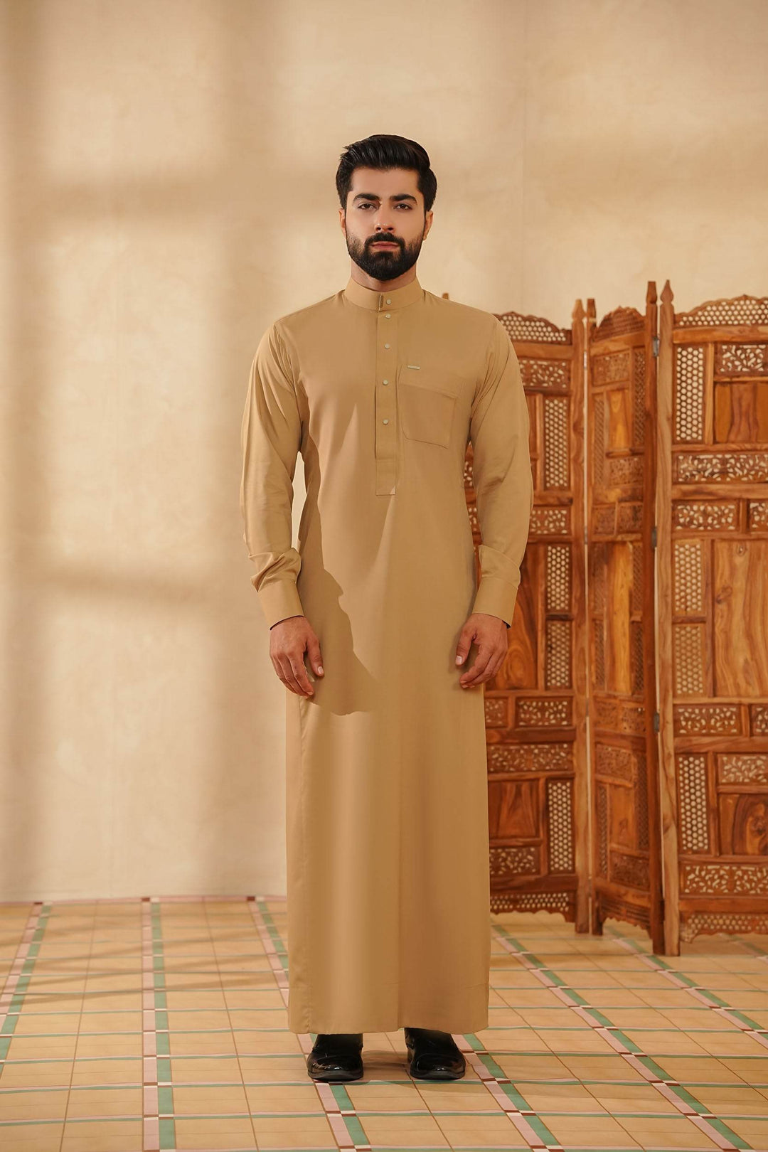 Fawn Saudi Jubbah | J016 - Al-Deebaj