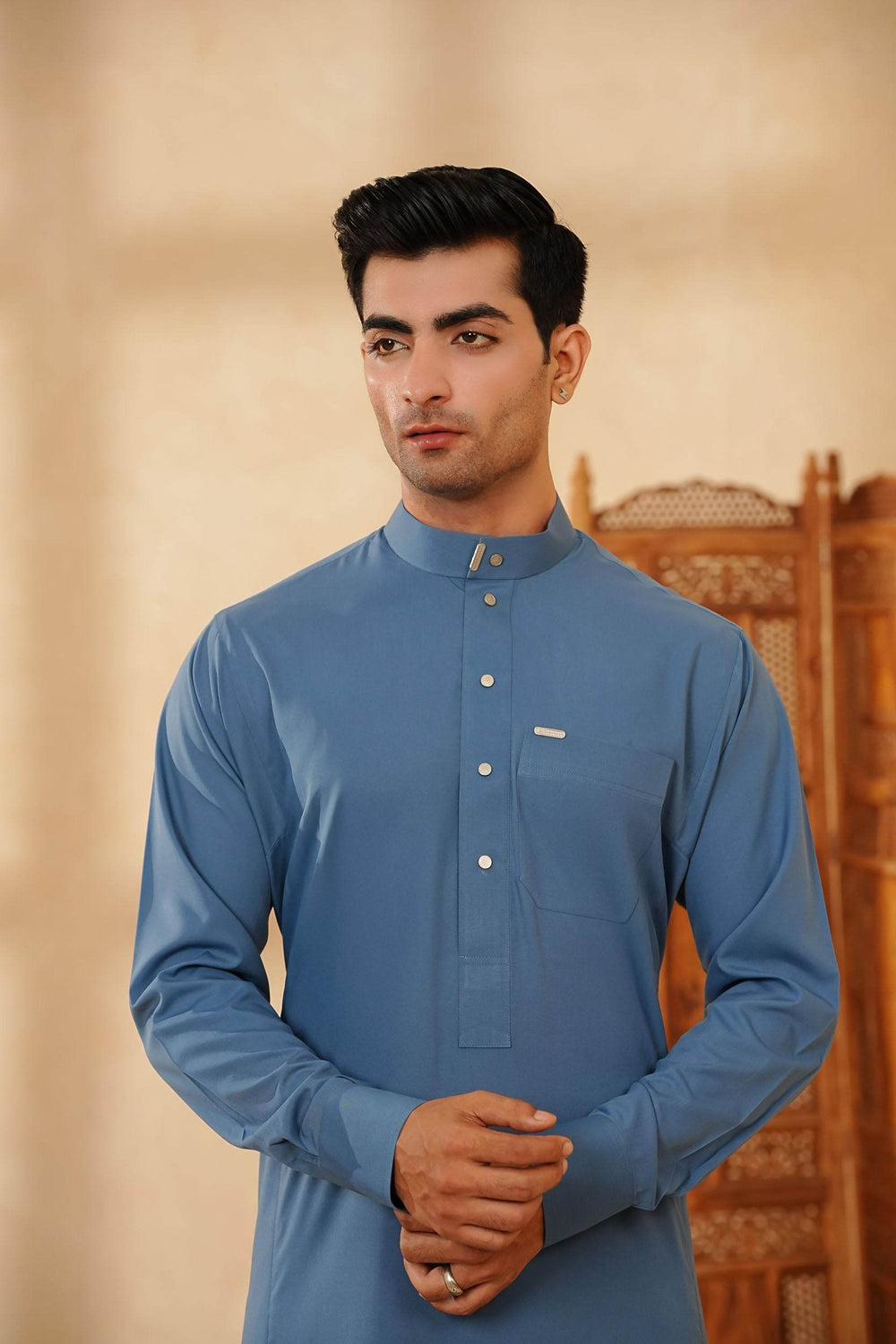 Blue Saudi Jubbah | J017 - Al-Deebaj