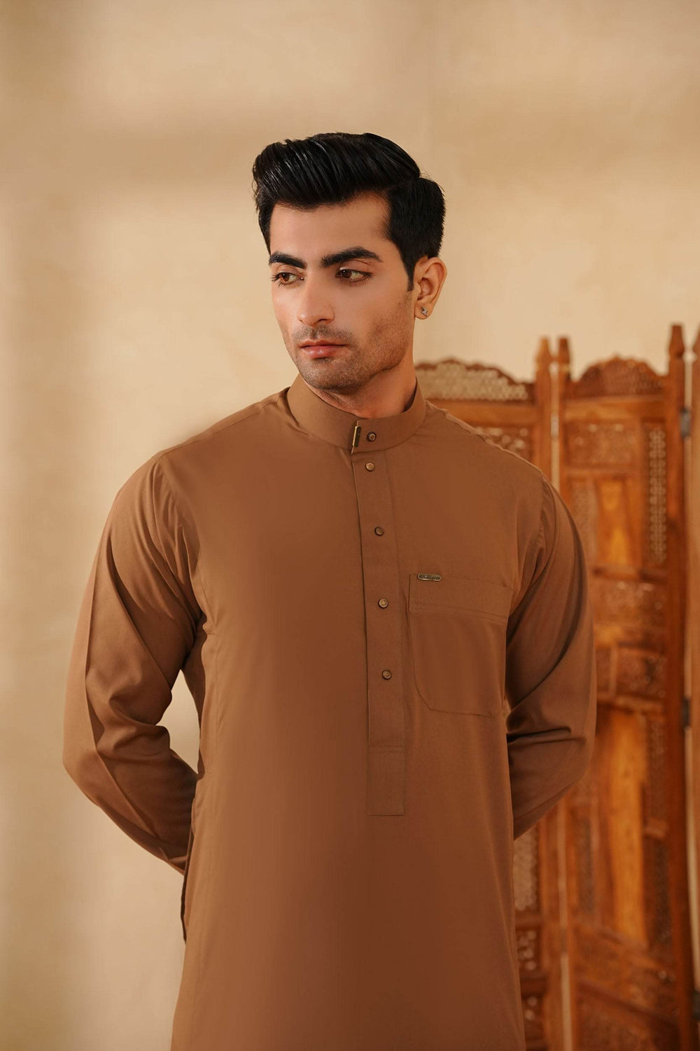 Brown Saudi Jubbah | J019 - Al-Deebaj