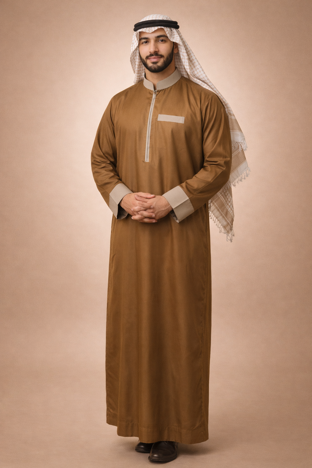 Mustard Zipper Jubbah | J036