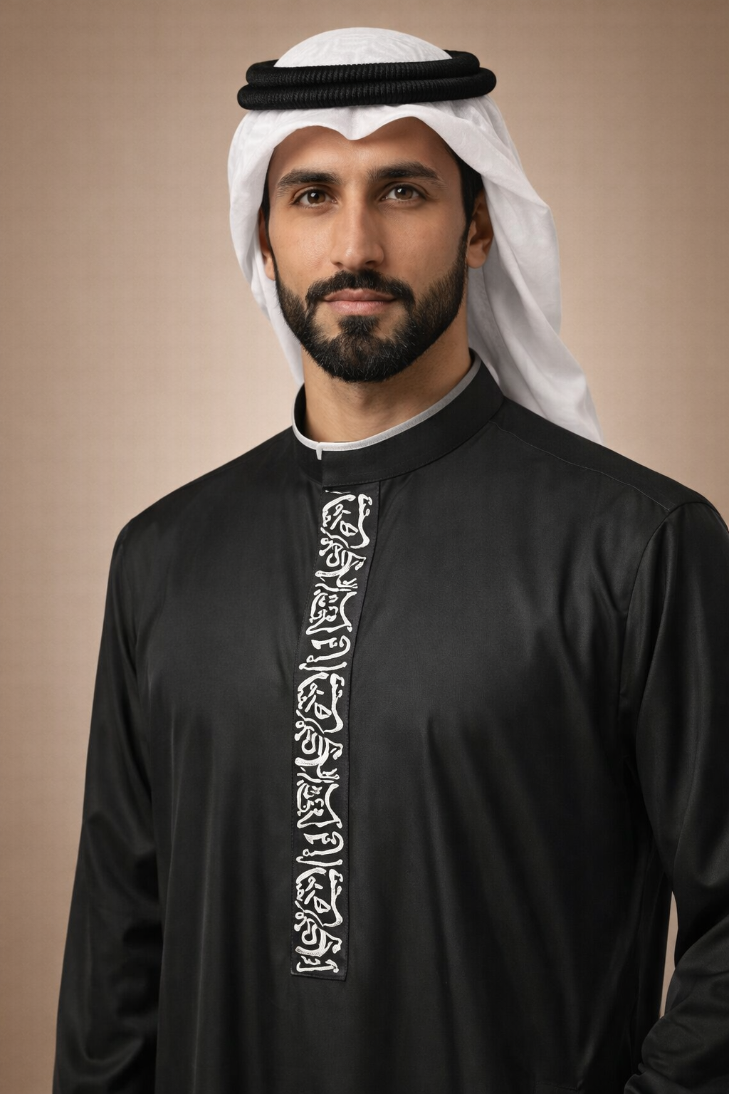 Black Calligraphy Jubbah | J040