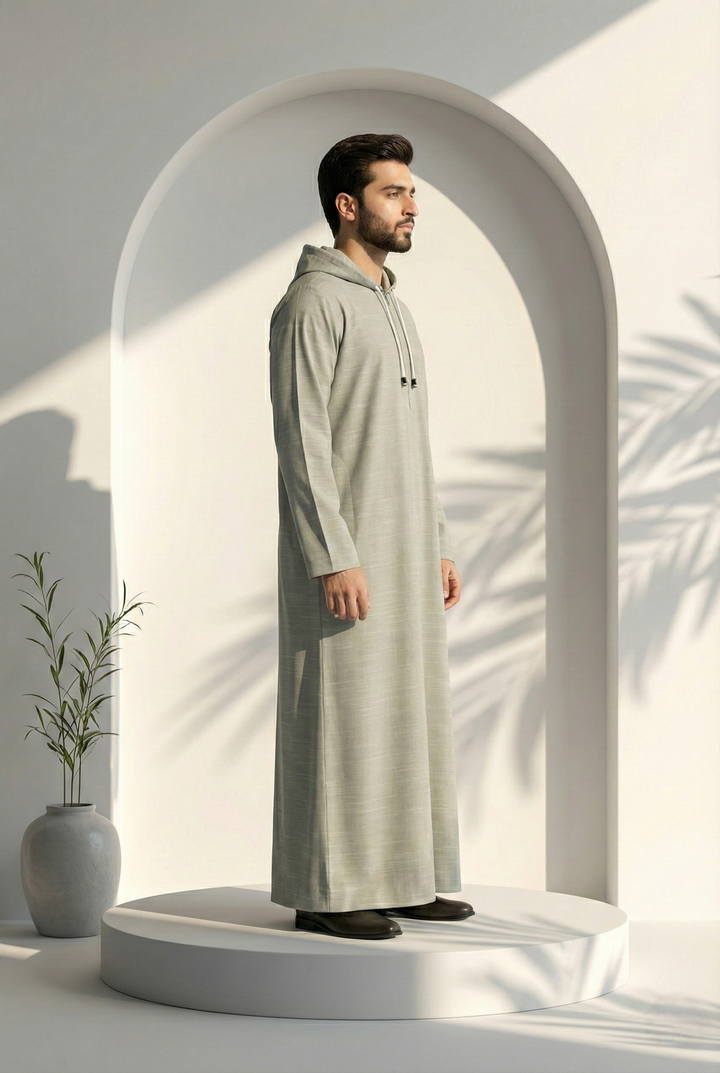 Mint Hoodie Jubbah | J042