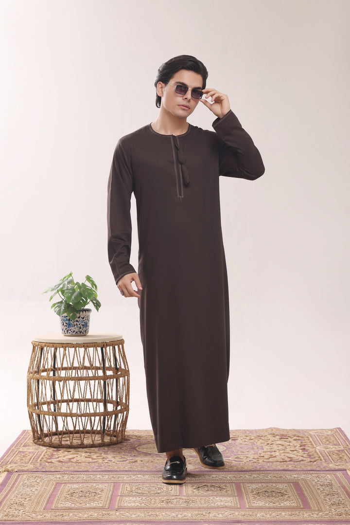 Dark Brown Omani Jubbah | J059