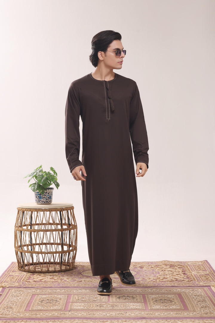 Dark Brown Omani Jubbah | J059